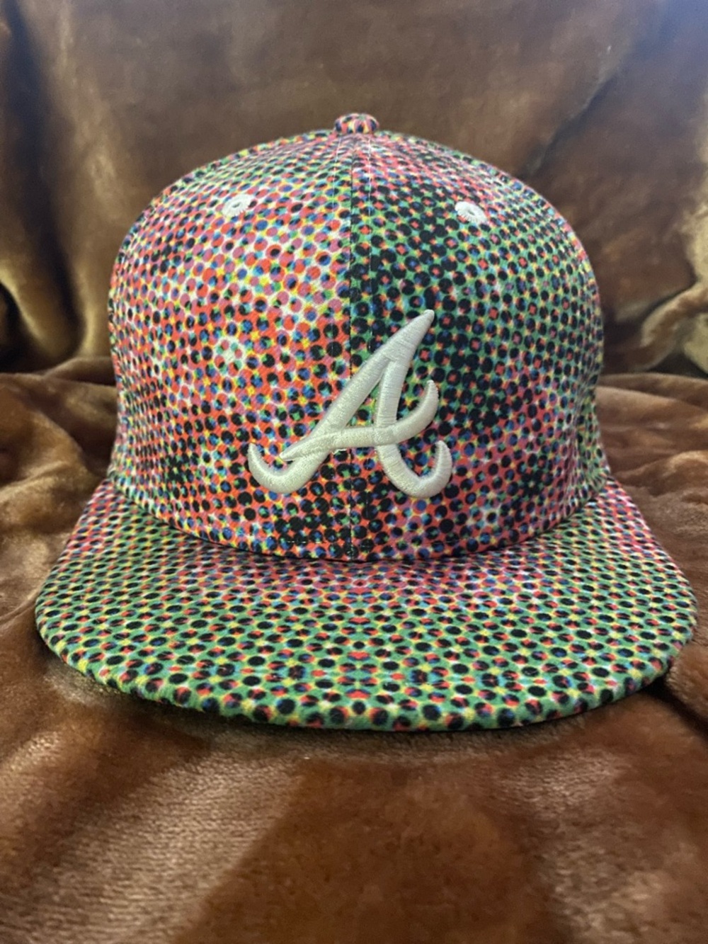 New Era Multicolor Atlanta A Logo Fitted Hat